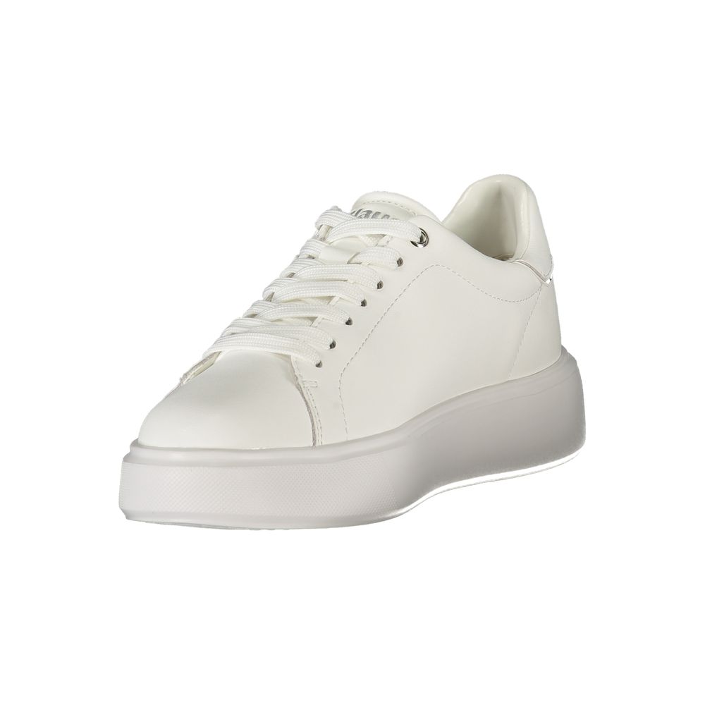 White Polyester Sneaker
