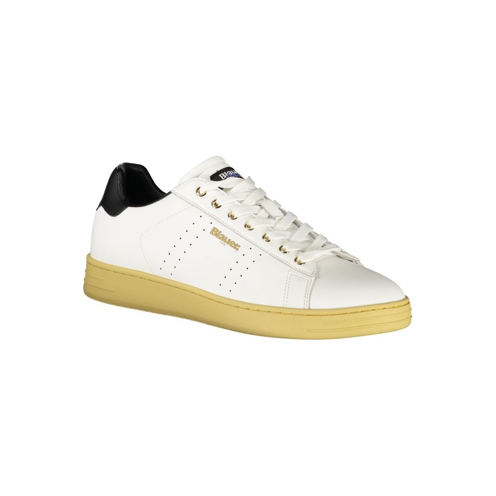 White Polyester Sneaker