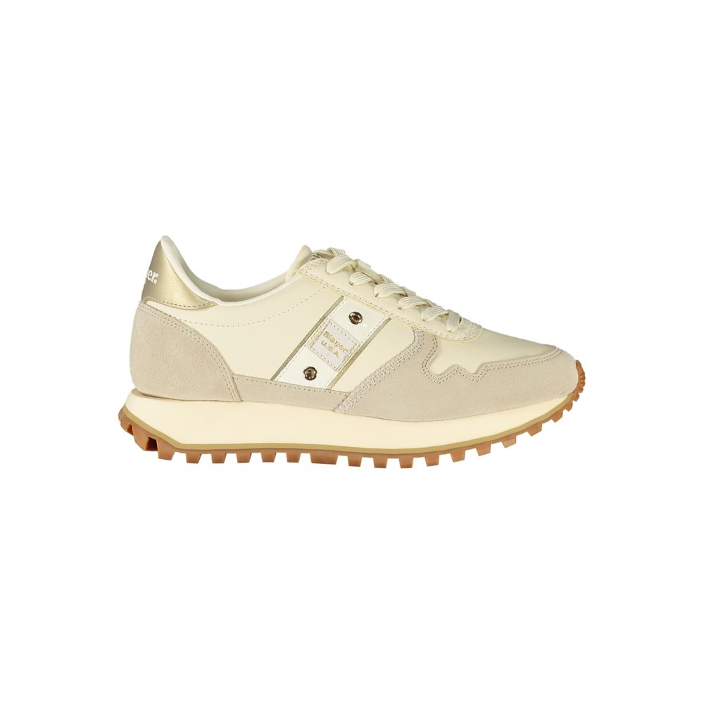 Beige Polyester Sneaker
