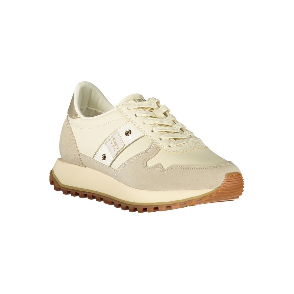 Beige Polyester Sneaker