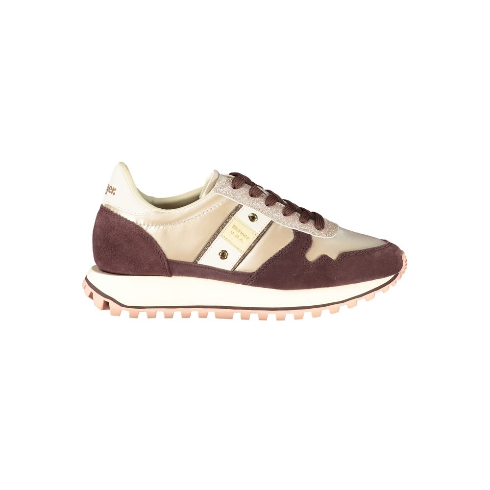 Beige Polyester Sneaker