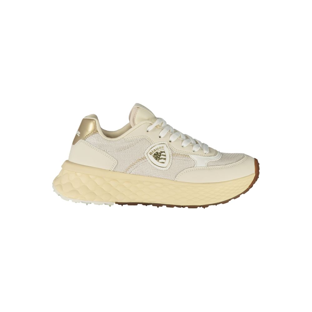Beige Polyester Sneaker