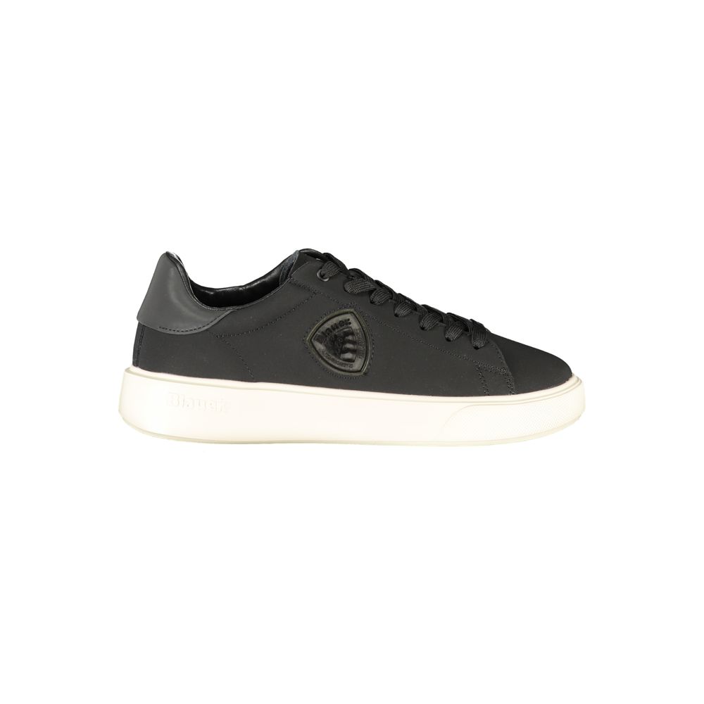 Black Polyester Sneaker