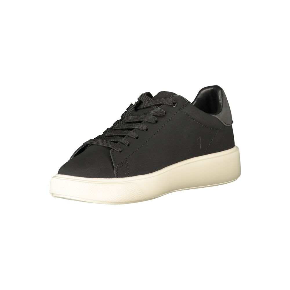 Black Polyester Sneaker