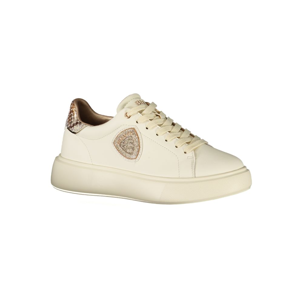 Beige Polyester Sneaker