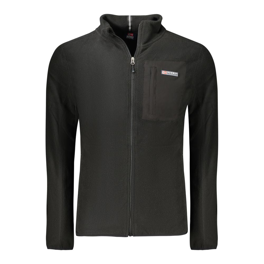 Black Polyester Sweatshirt