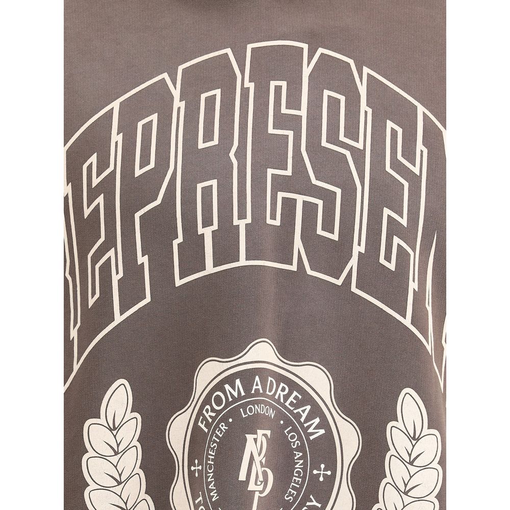 Brown Cotton Sweatshirt - ventzia