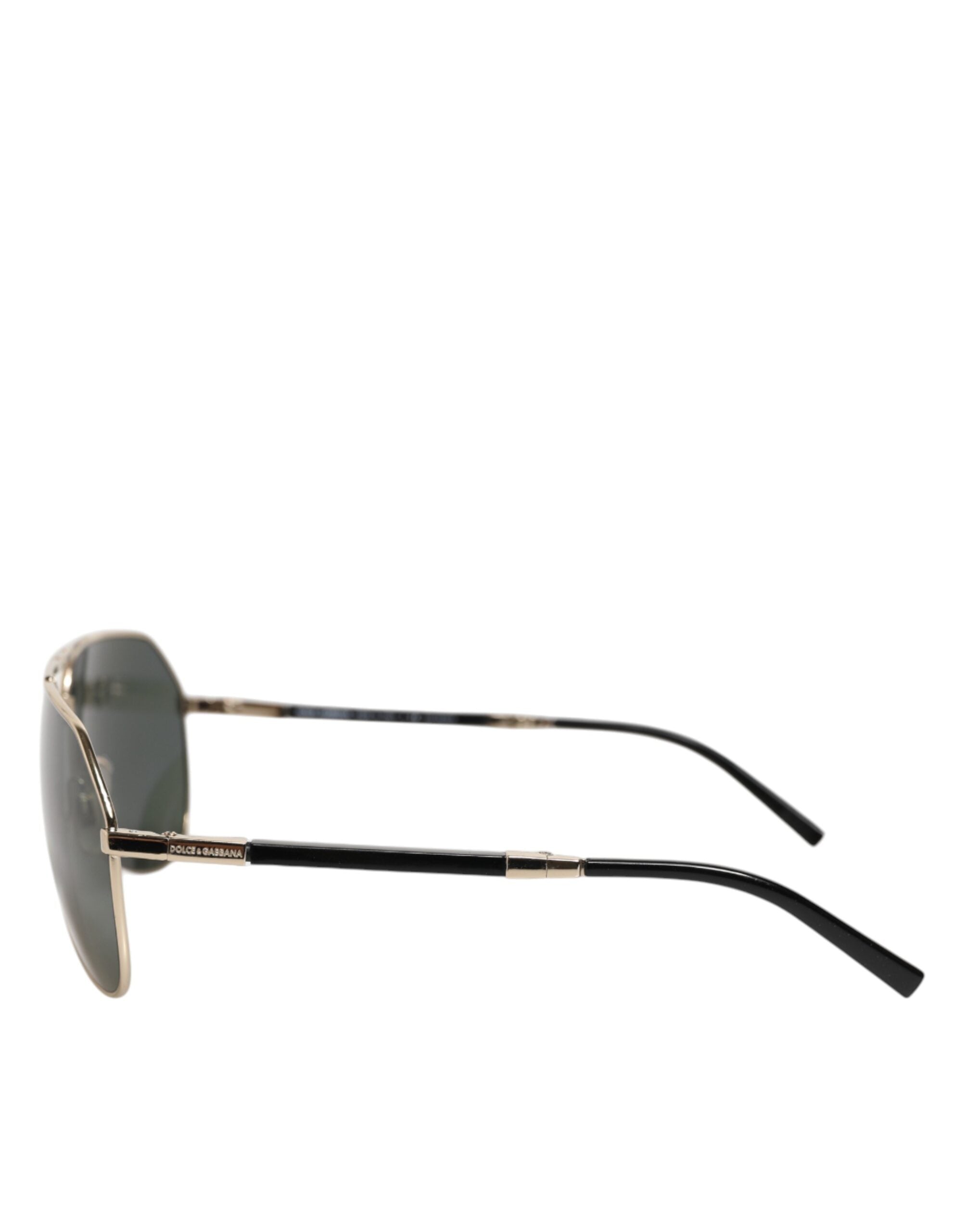 DG2106K Black Gold Plated Polarized MetalFrame Sunglasses