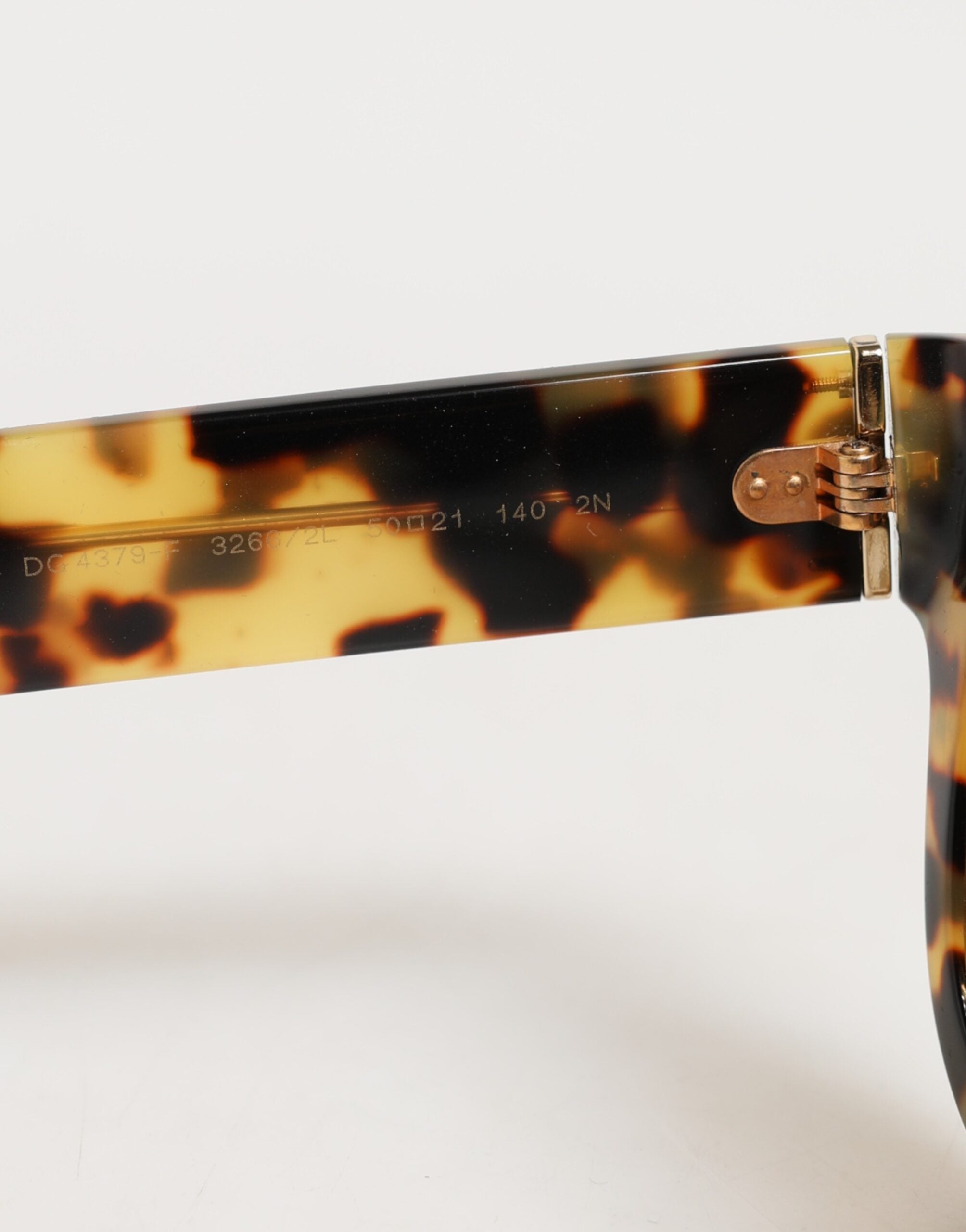 DG4379F White Tortoiseshell Gradient Acetate Shades Sunglasses - ventzia
