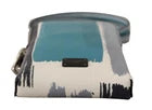 Blue Leather Cross Body Neck Strap Card Slot Phone Pocket