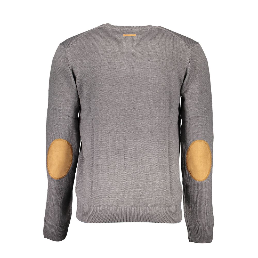 Gray Cotton Sweater - ventzia