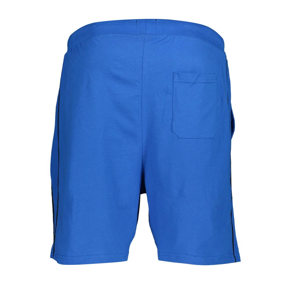 Blue Cotton Men's Sweatpant Shorts - ventzia