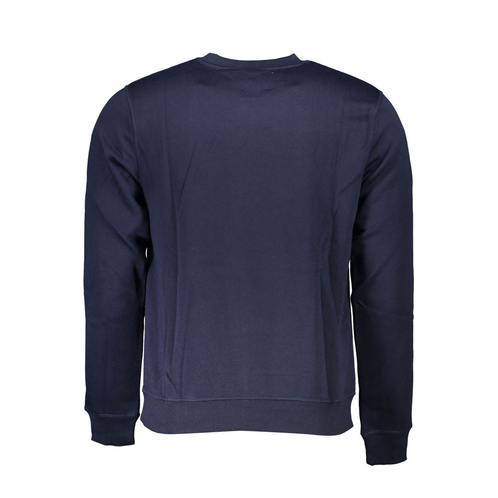 Blue Cotton Sweatshirt - ventzia