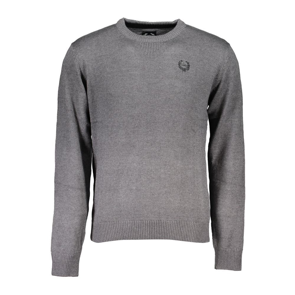 Gray Cotton Sweater - ventzia