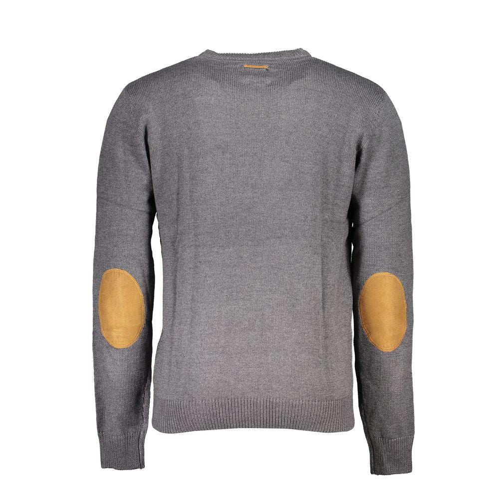 Gray Cotton Sweater - ventzia