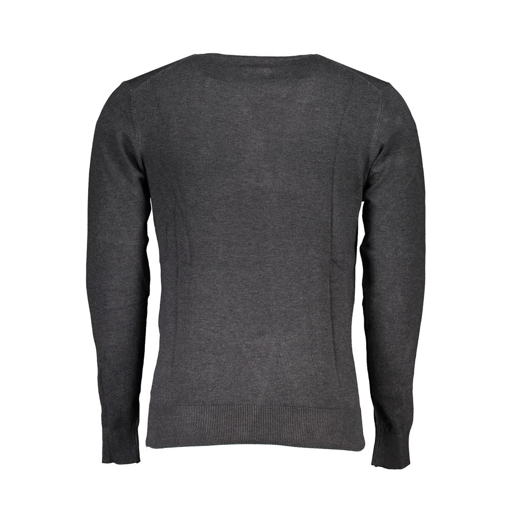 Gray Viscose Sweater - ventzia