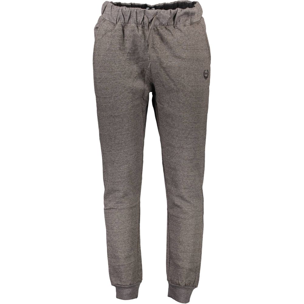 Grigio Polyester Men's Sweatpant - ventzia