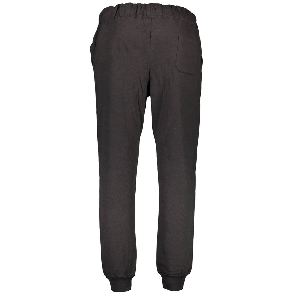 Black Polyester Men's Jogger - ventzia