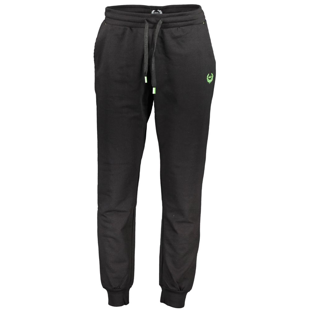 Black Cotton Men's Track Pant - ventzia