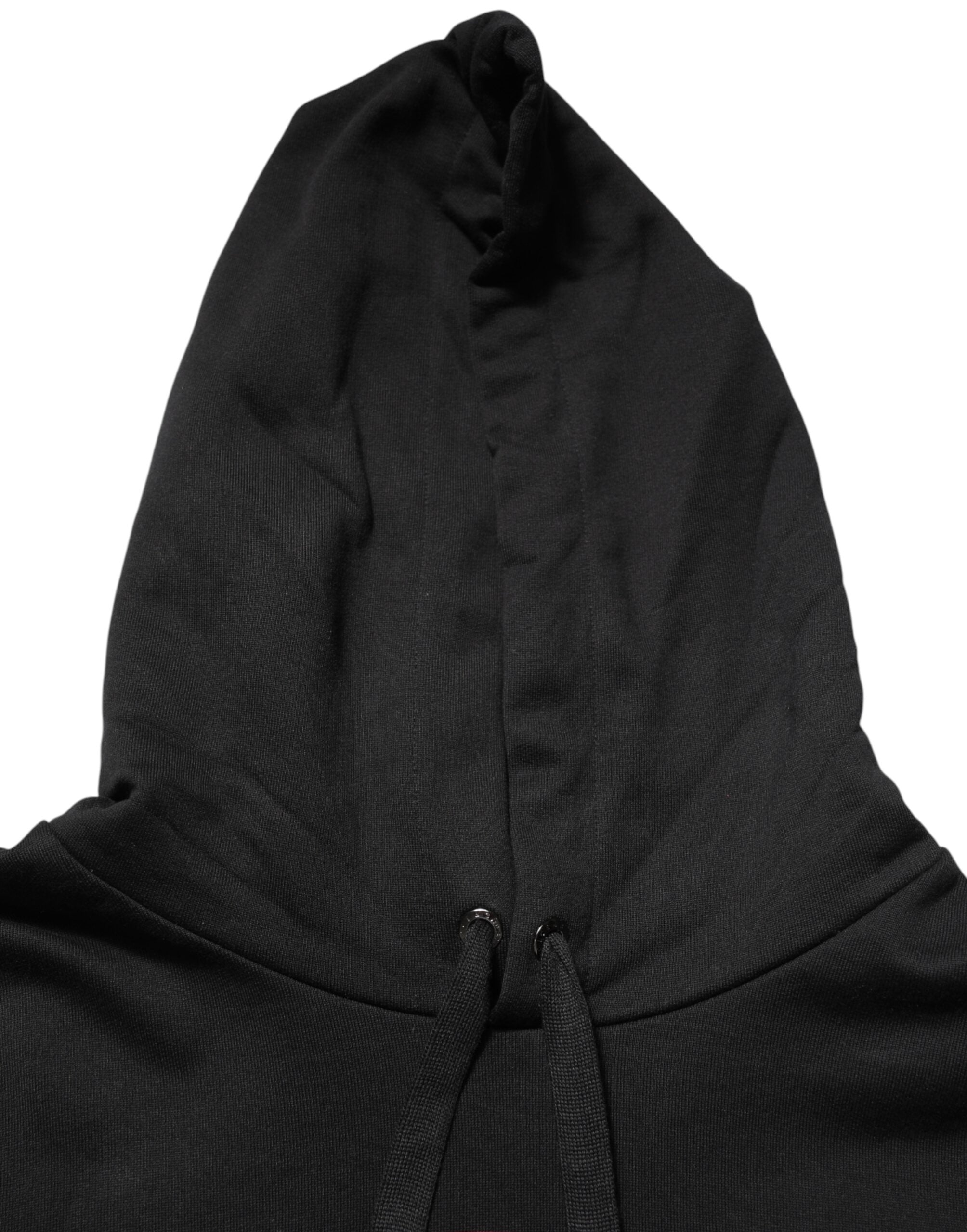 Black Printed Hooded Men Sweatshirt Sweater - ventzia