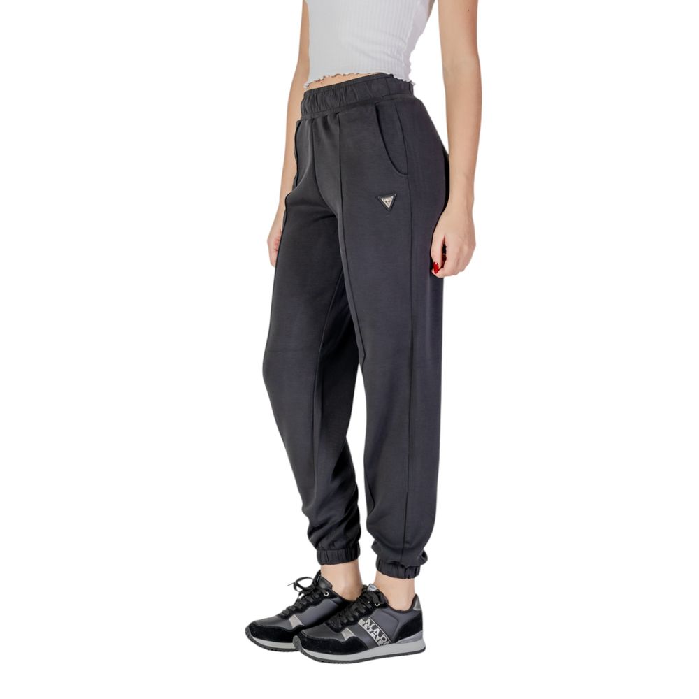 Black Polyester Joggers (Workout Pants)