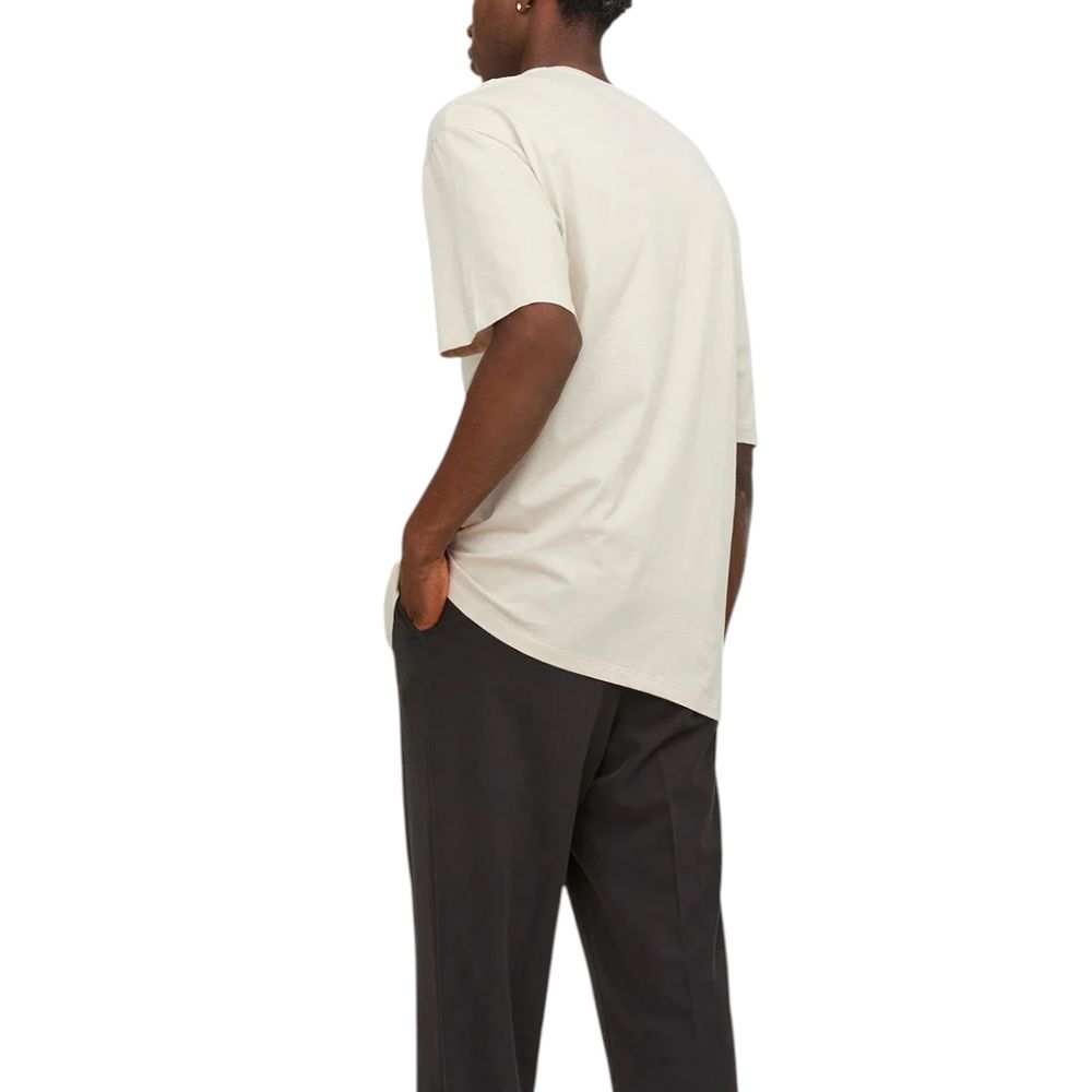 Beige Cotton T-Shirt - ventzia
