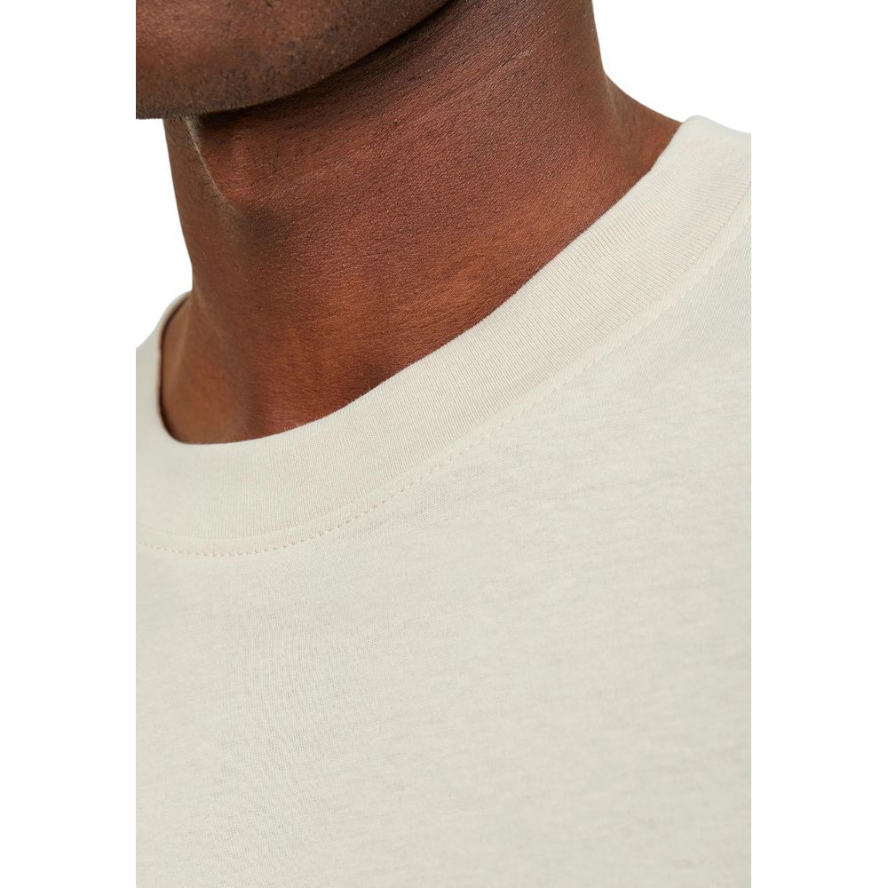 Beige Cotton T-Shirt - ventzia