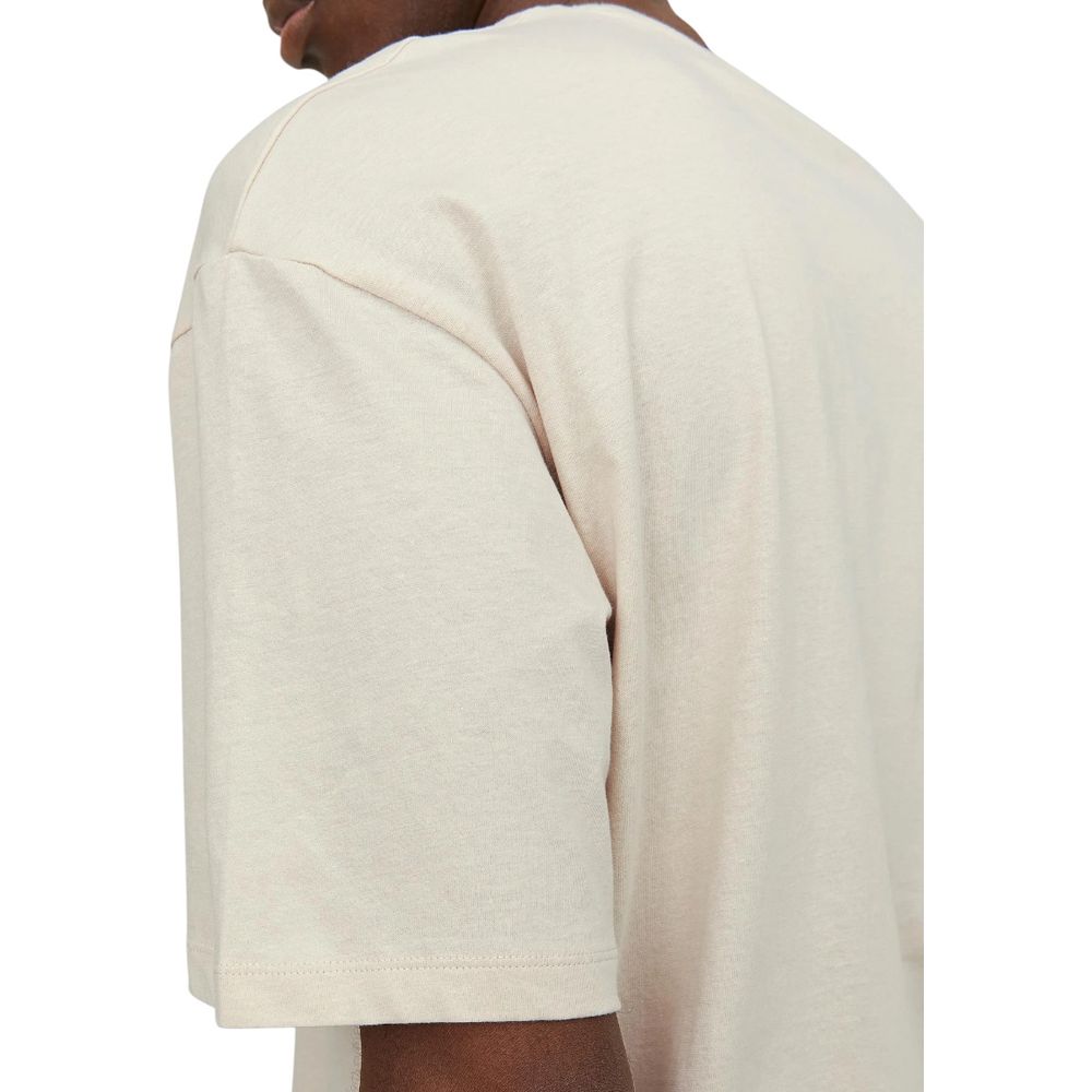Beige Cotton T-Shirt - ventzia