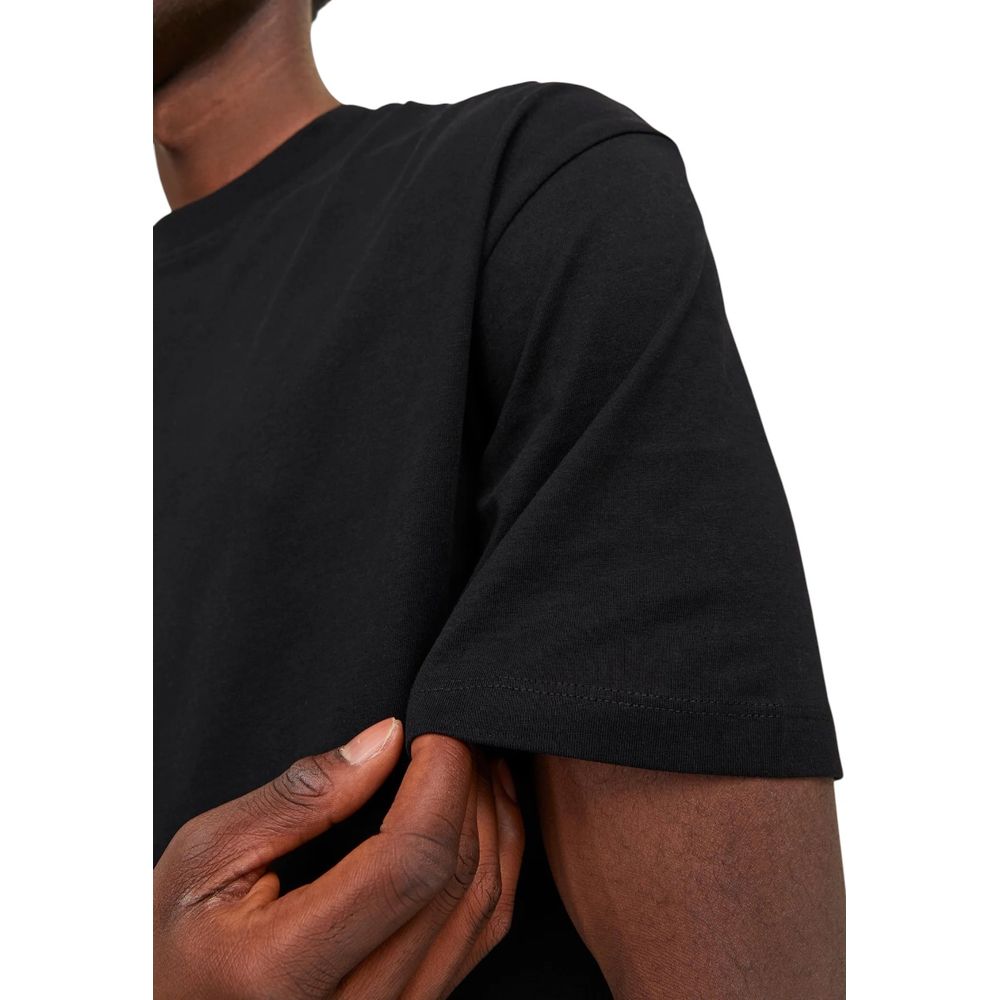 Black Cotton T-Shirt - ventzia