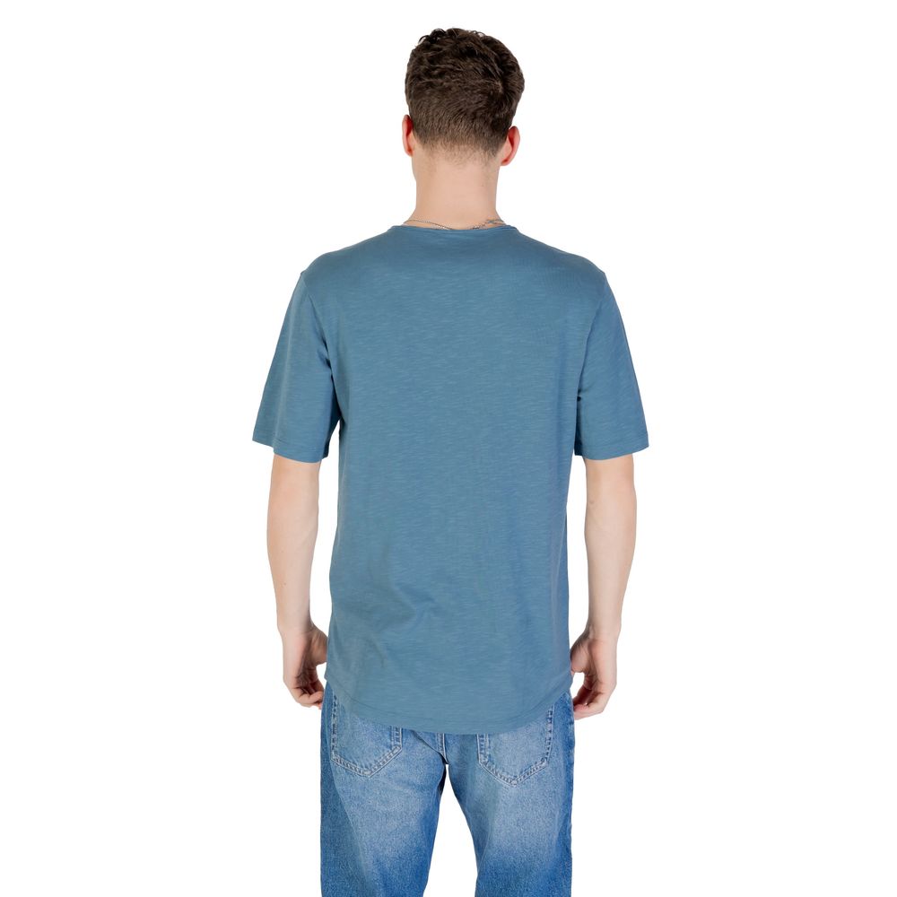 Blue Cotton T-Shirt - ventzia