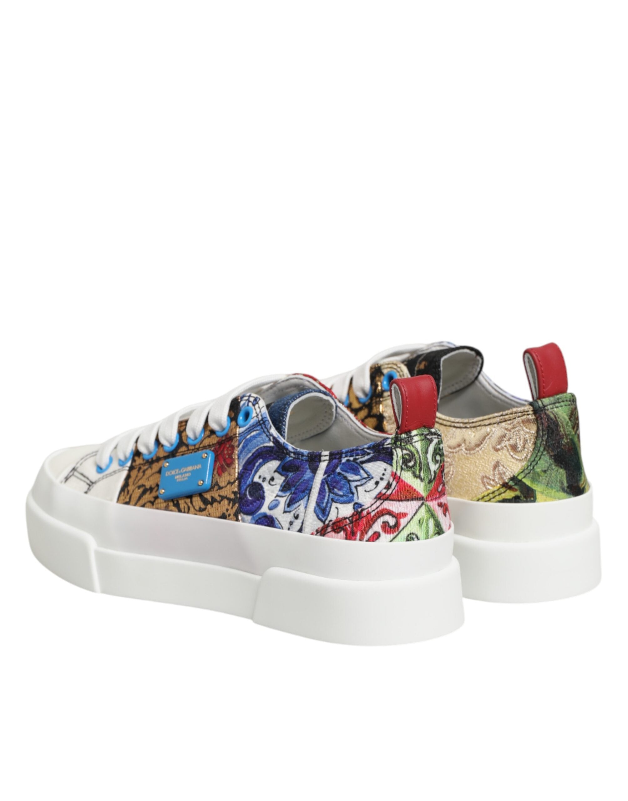 Multicolor Patchwork Low Top Sneakers Shoes - ventzia