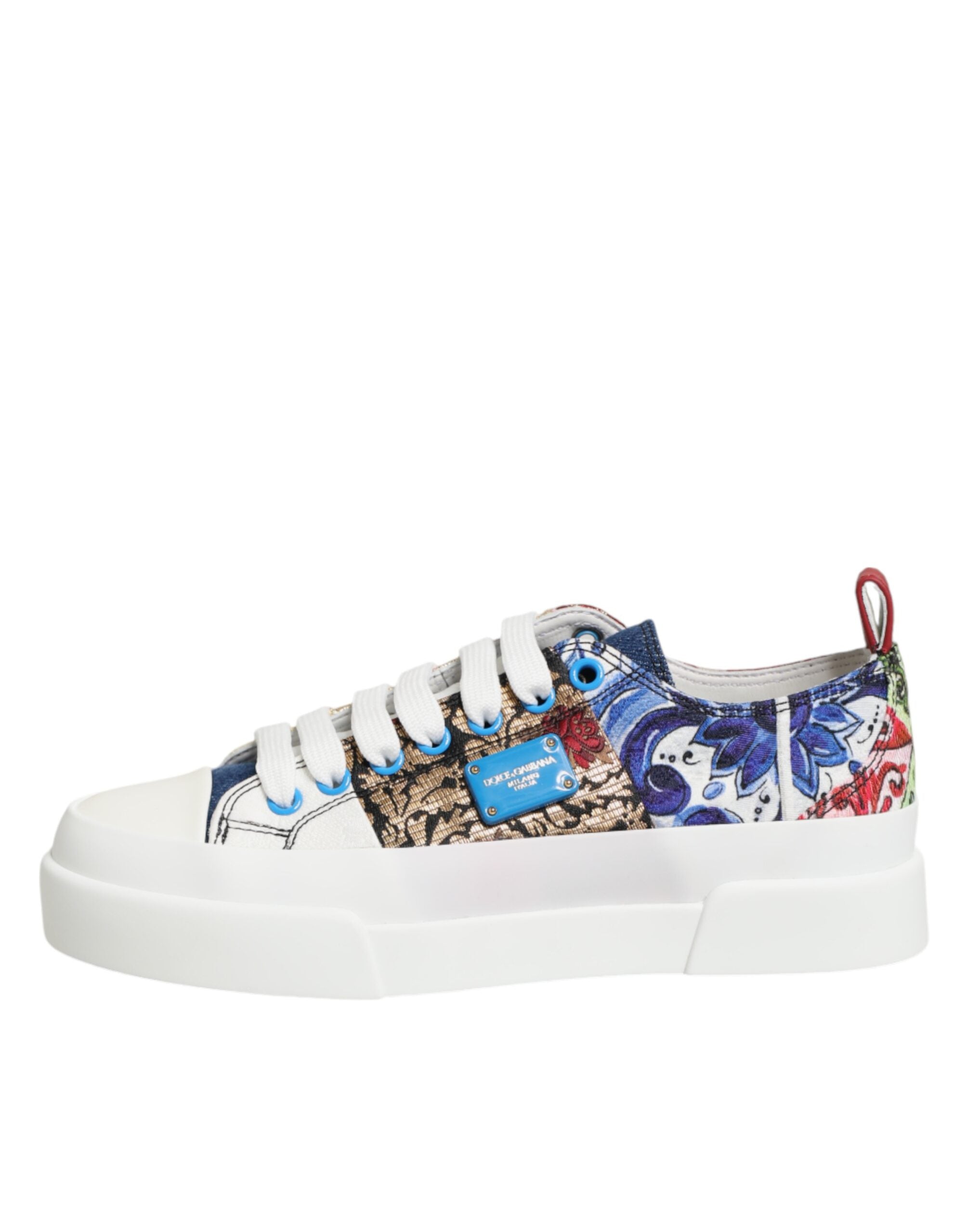 Multicolor Patchwork Low Top Sneakers Shoes - ventzia