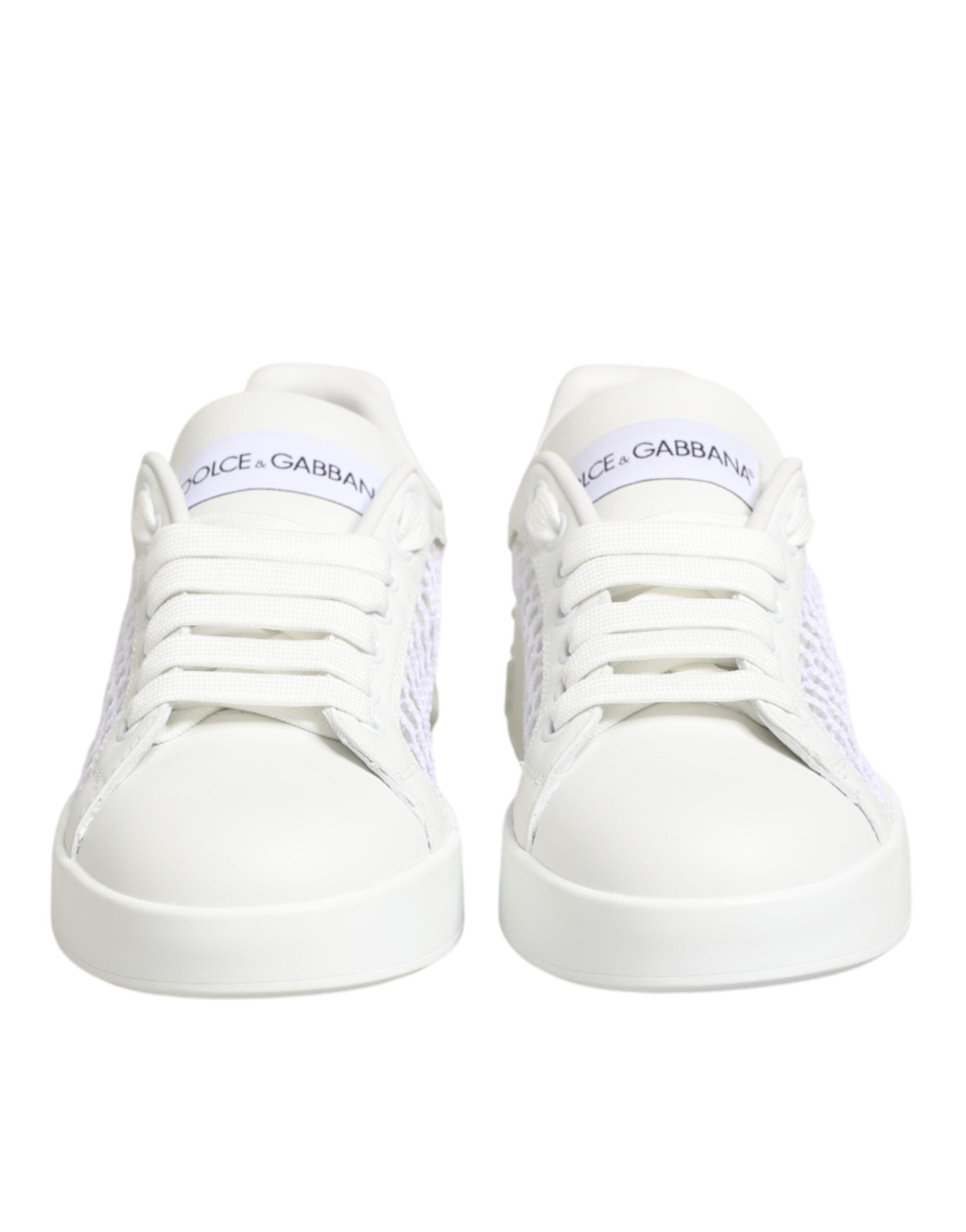 White Mesh Inserts Low Top Sneakers Shoes - ventzia