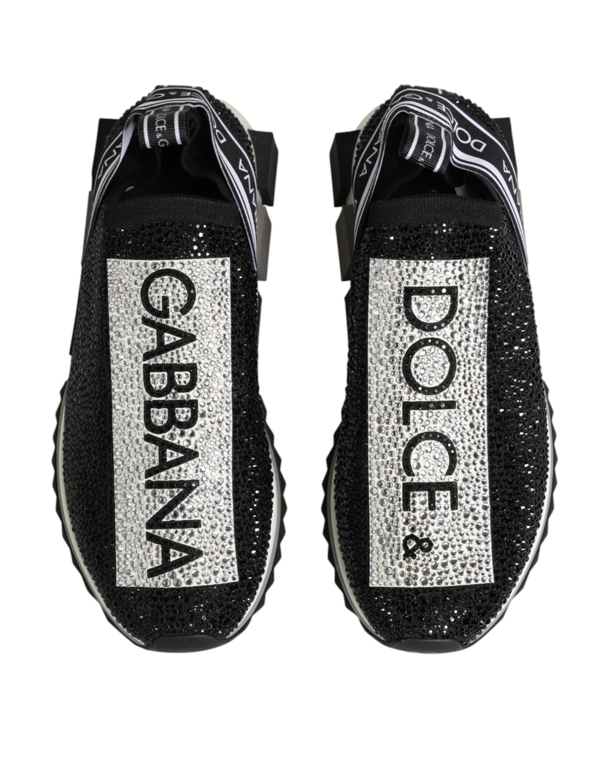 Black Silver Slip On Sorrento Sneakers Shoes