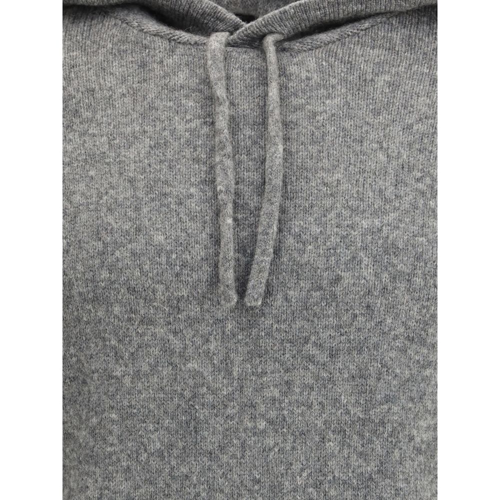 Gray Cashmere Hoodie