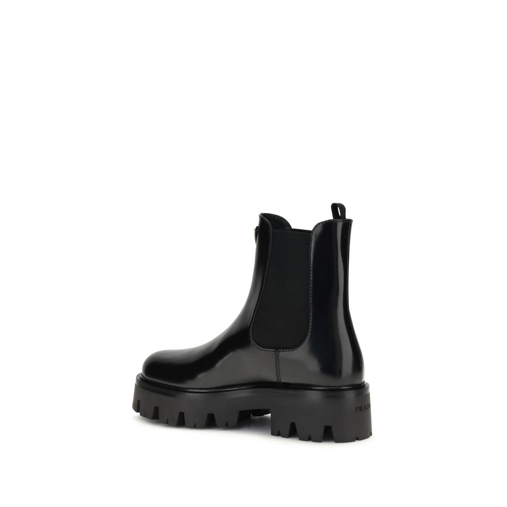 Black Rubber Ankle Boots