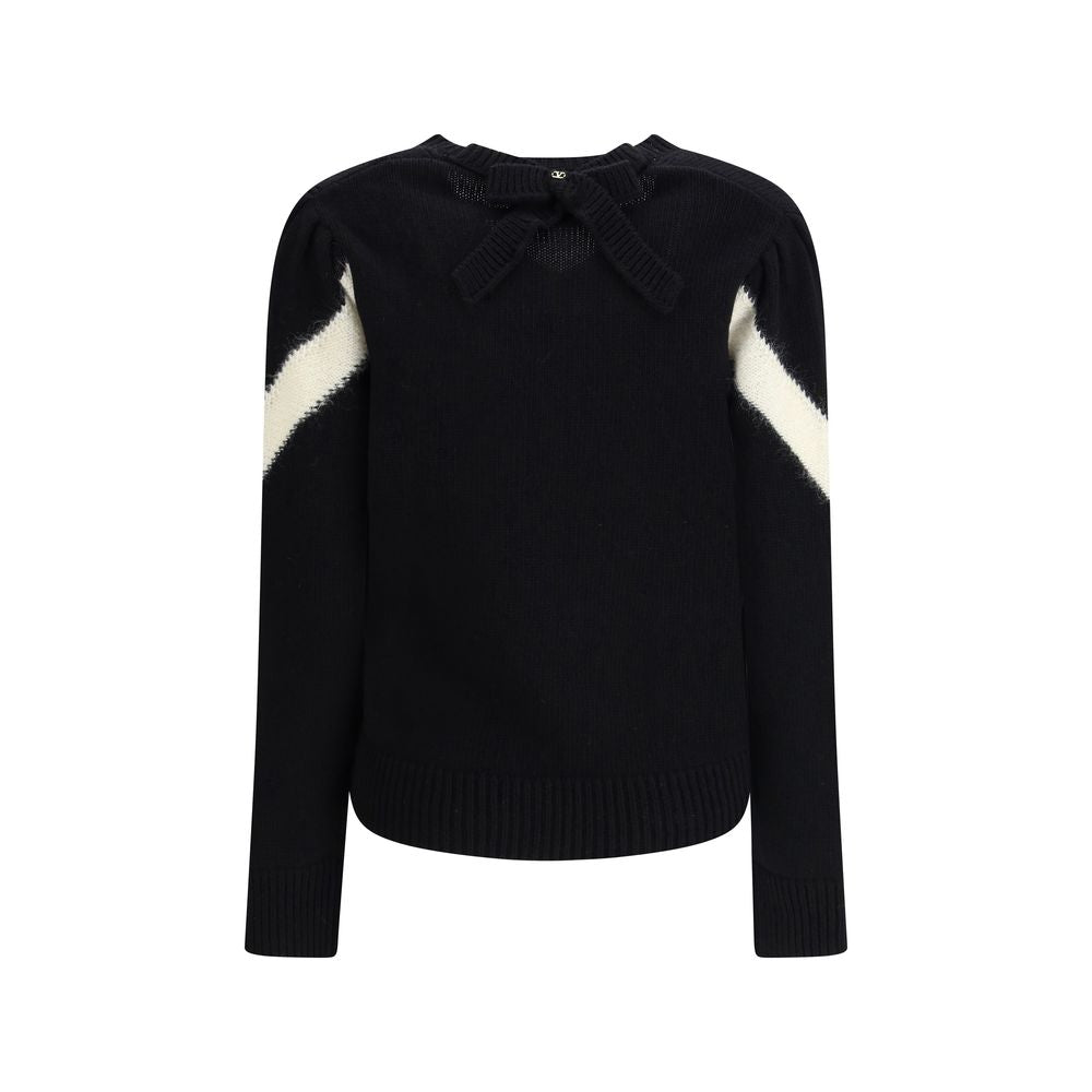 Black Fleece Wool Sweatshirt - ventzia