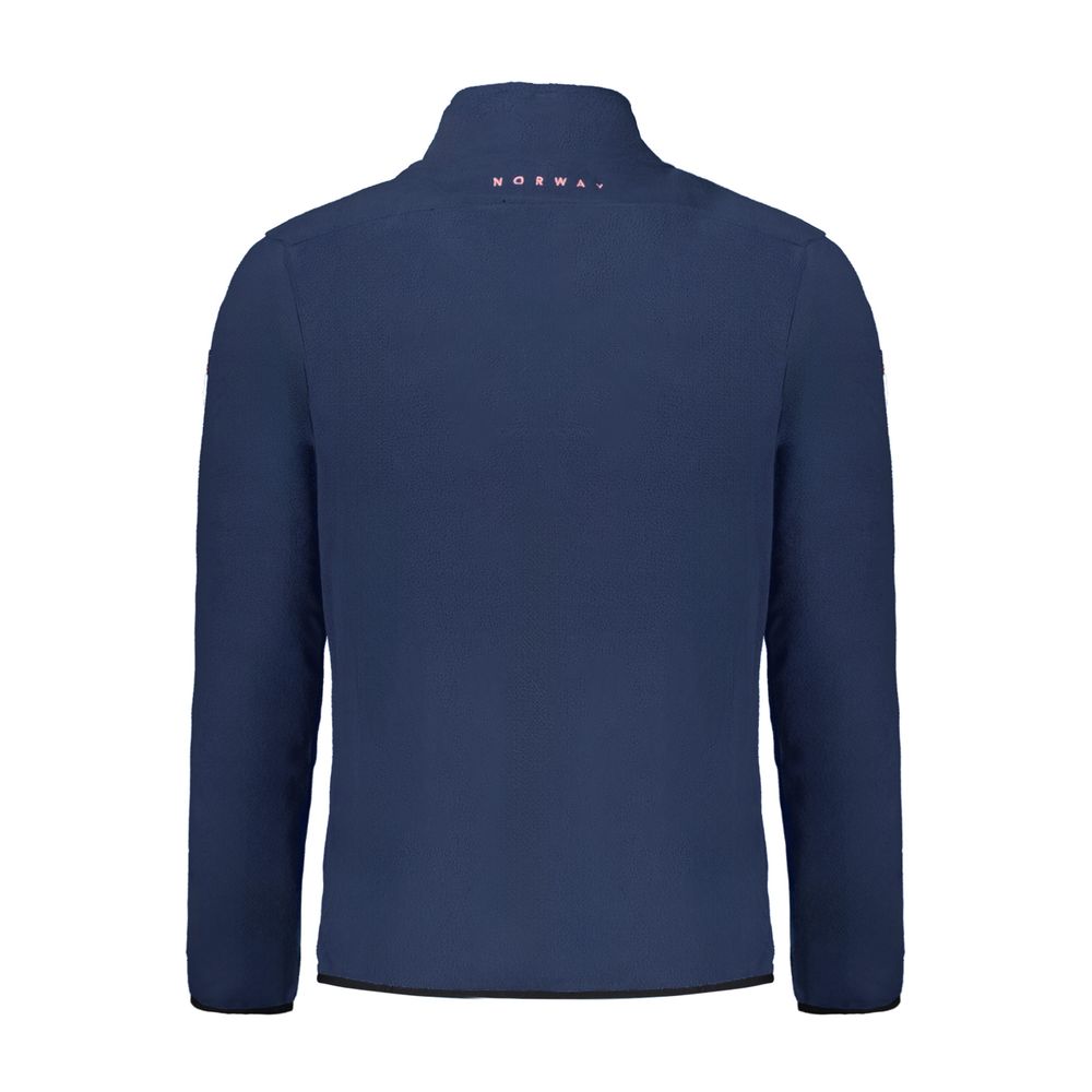 Blue Polyester Sweatshirt - ventzia