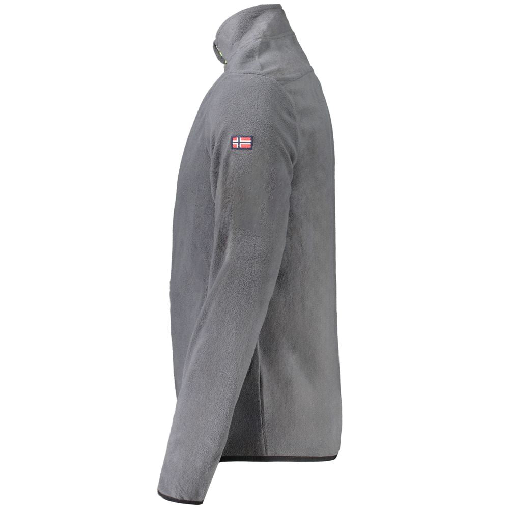 Gray Polyester Sweatshirt - ventzia