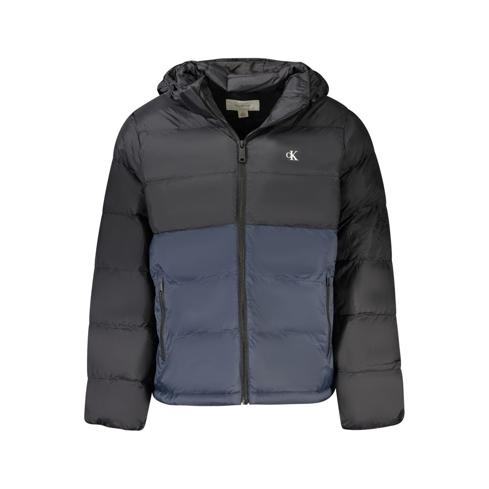 Black Poliammide Men's Jacket - ventzia