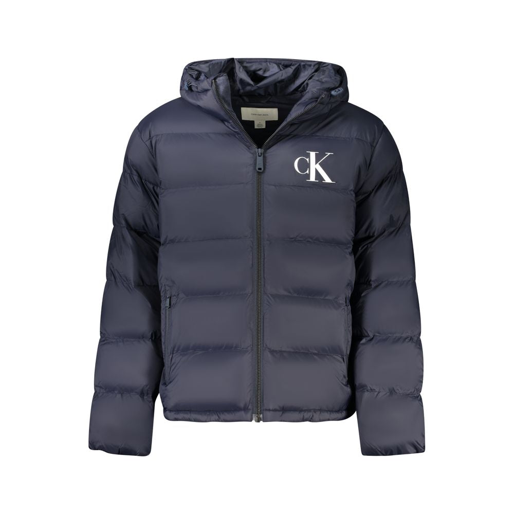 Blu Poliammide Men's Jacket - ventzia