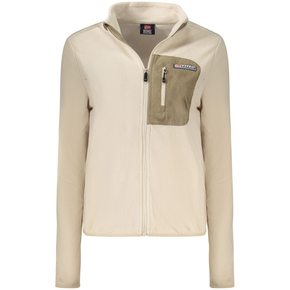 Beige Polyester Sweatshirt