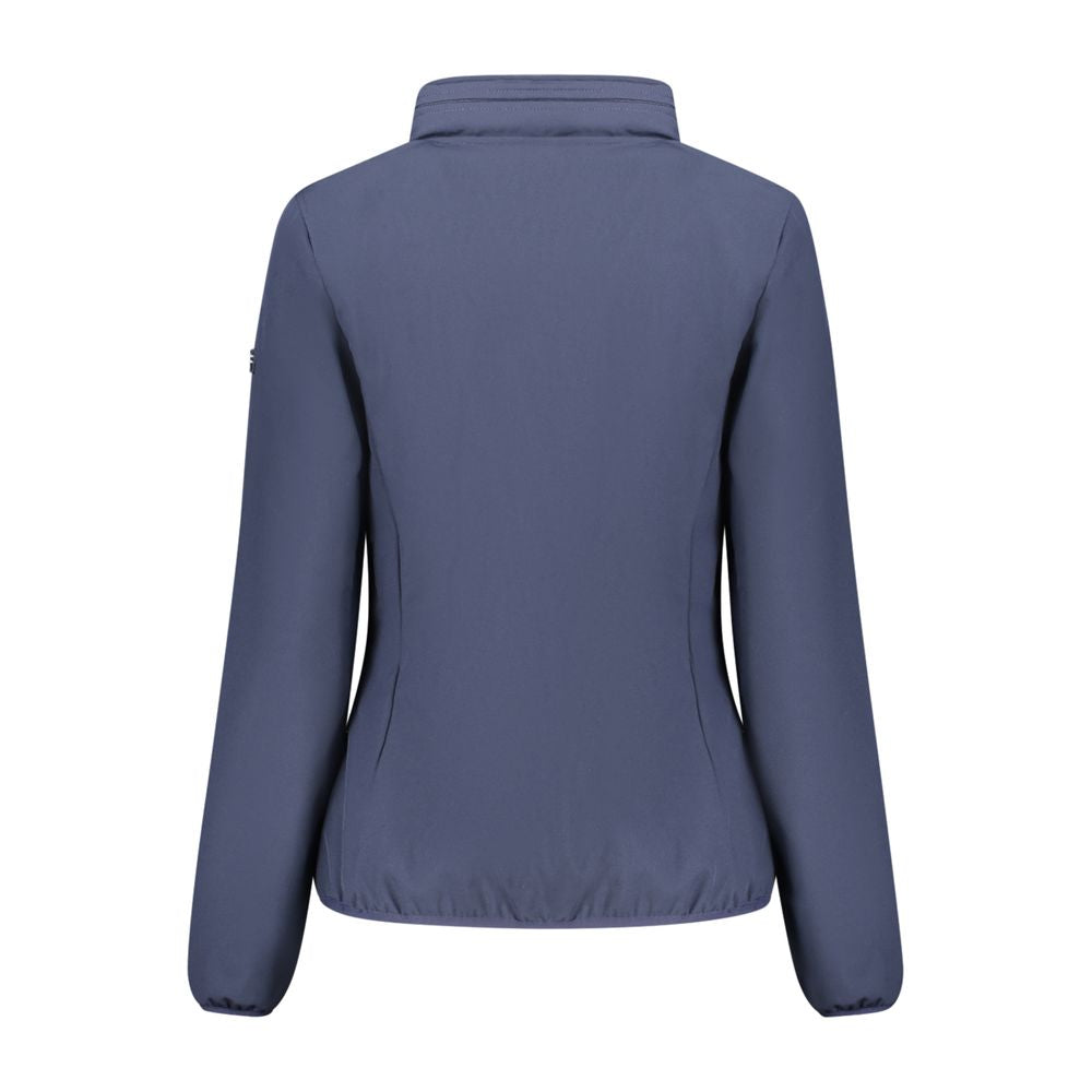 Blue Polyester Women's Jacket - ventzia