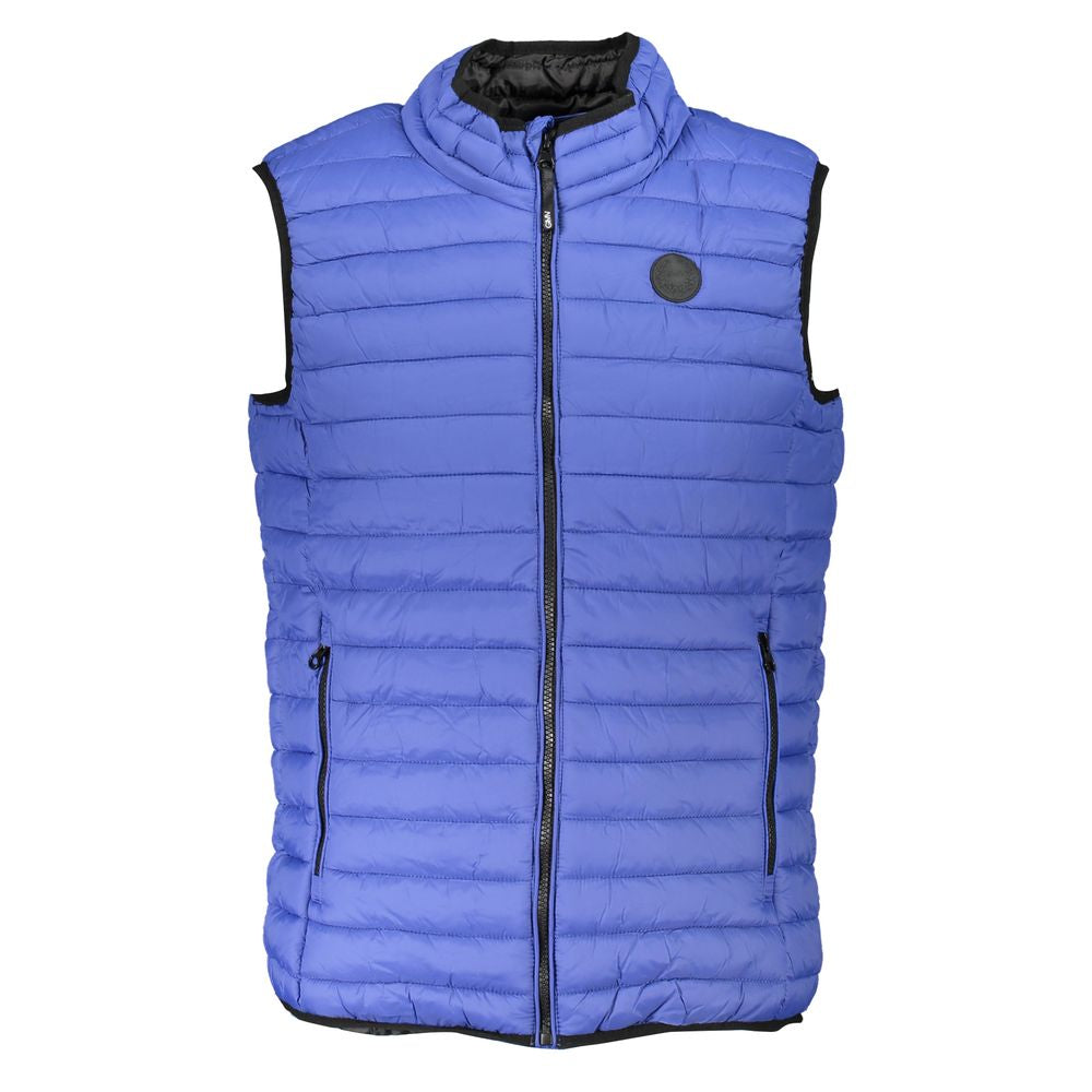 Blu Poliammide Men's Gilet - ventzia