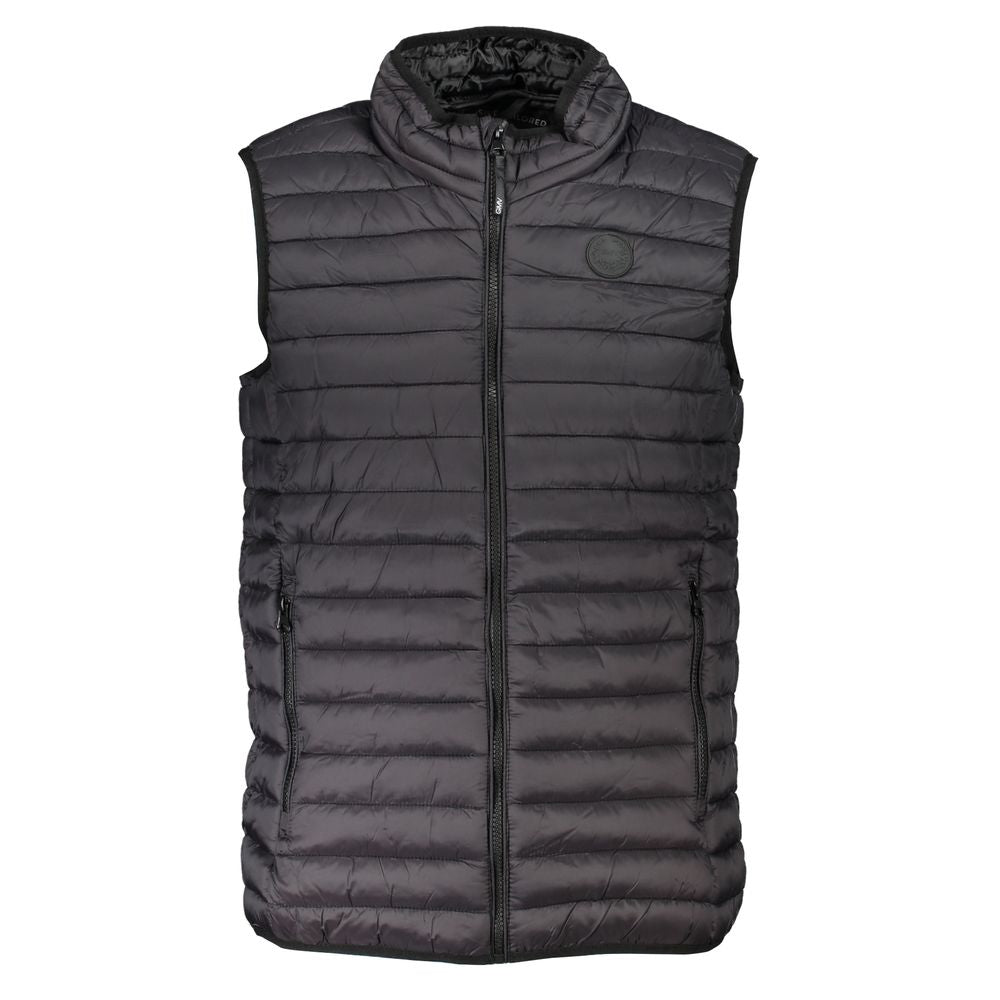 Nero Poliammide Men's Vest - ventzia