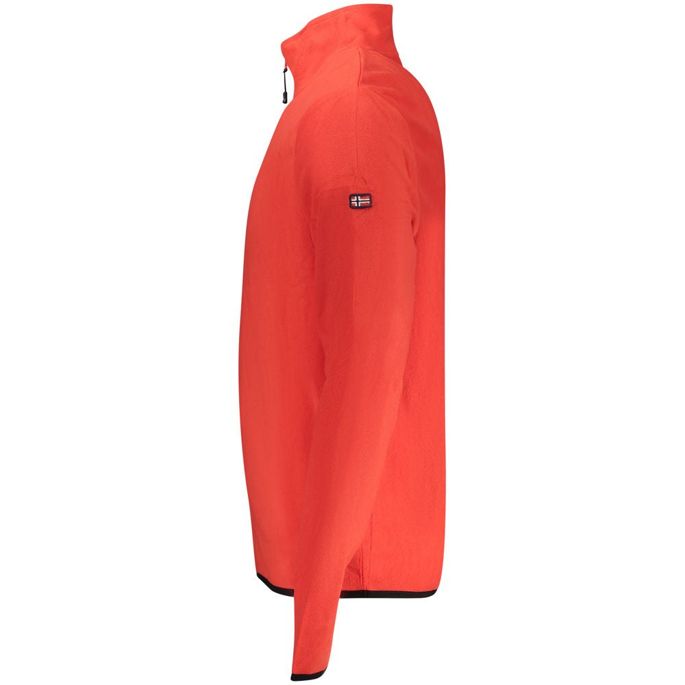 Red Polyester Sweatshirt