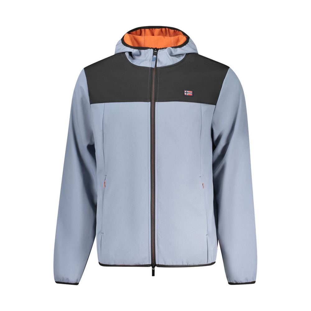Blue Polyester Men's Jacket - ventzia