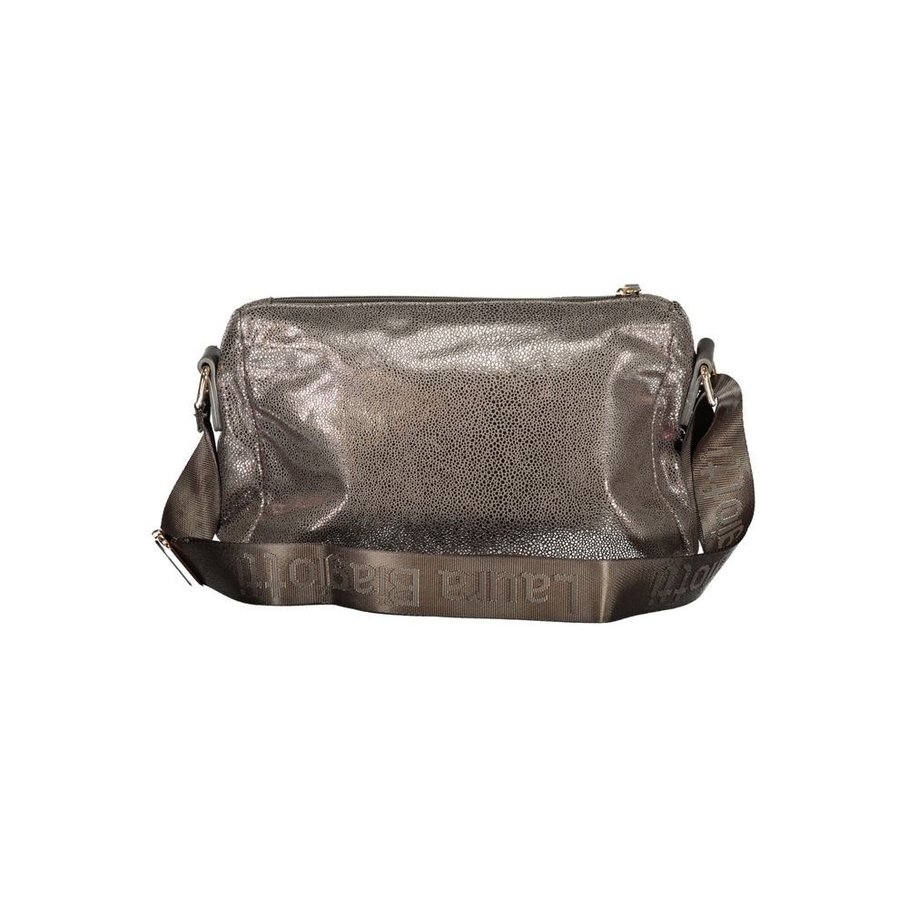Gray Polyester Handbag