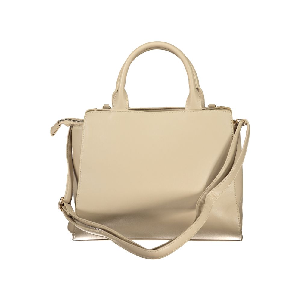 Beige Pvc Handbag