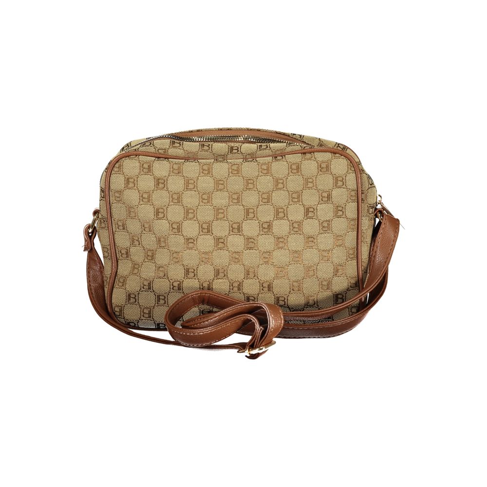 Beige Polyester Handbag